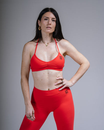 Passion red long leggings