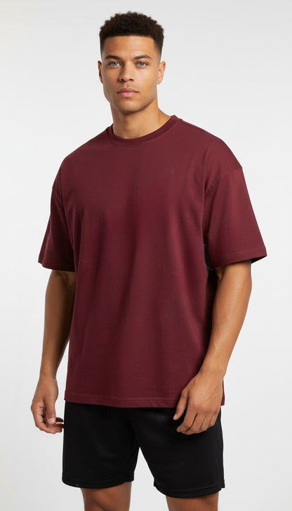 Burgundy T-shirt Cotton