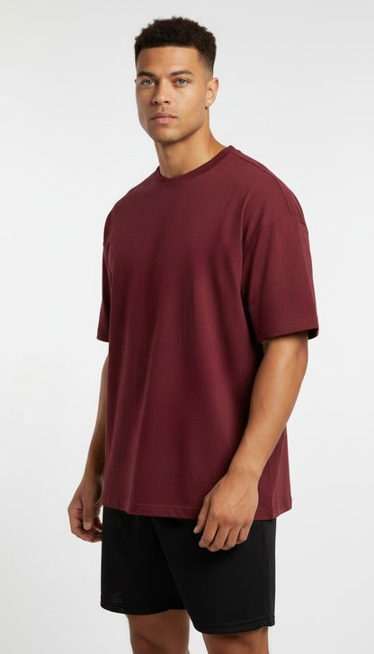 Burgundy T-shirt Cotton