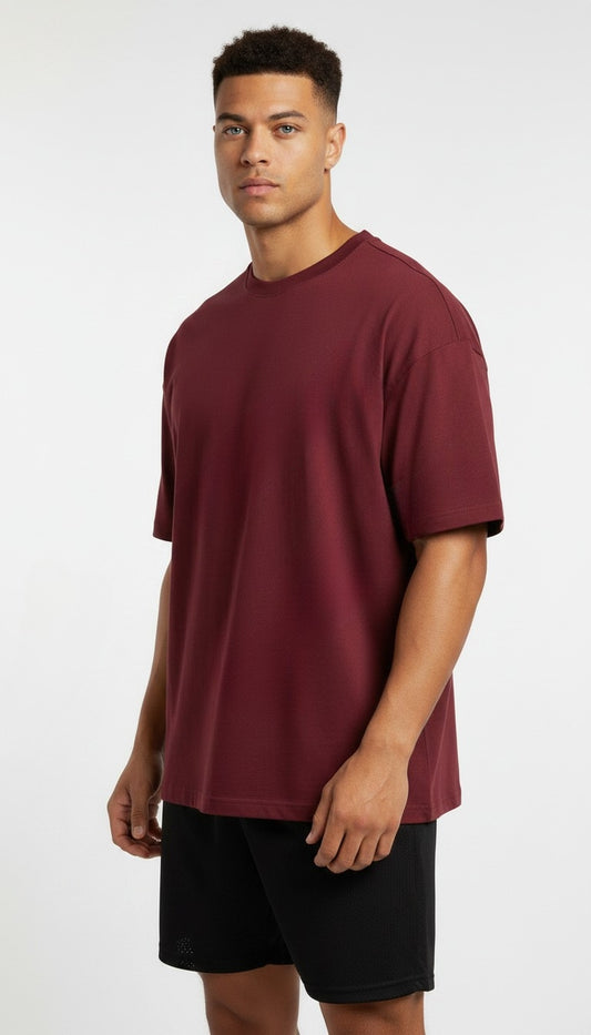 Burgundy T-shirt Cotton