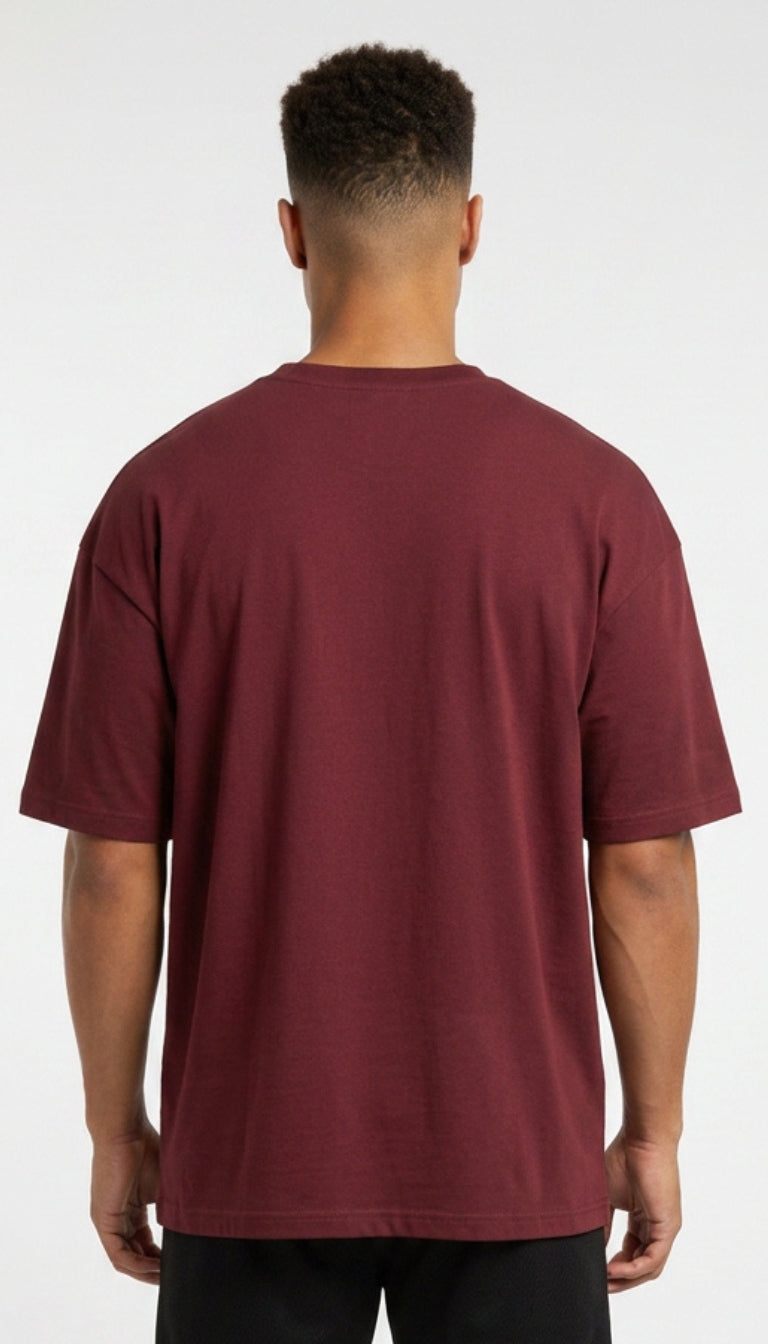 Burgundy T-shirt Cotton