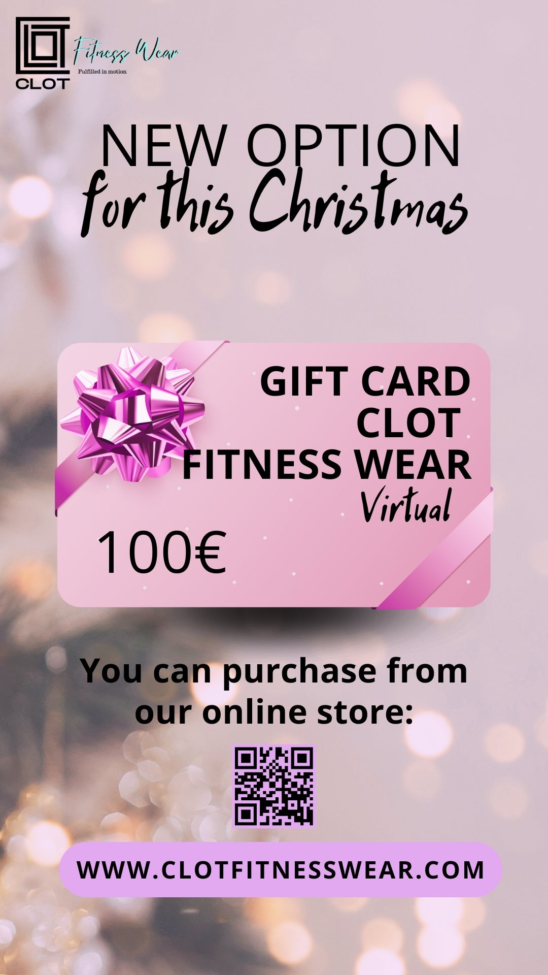 🎁 CLOT Fitness Wear Gift Card